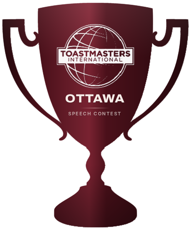 Toastmasters Ottawa speech contest trophy