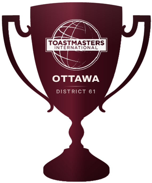 Toastmasters Ottawa District 61 trophy